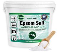 Grow Chem Epsom Salts (2.5KG Bucket) Magnesium Bath Salts for Feet/Soaks