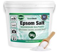 Grow Chem Epsom Salts (5KG Bucket) Pure Magnesium Bath Salts for Feet/Soaks