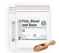 Grow Chem Fish,Blood &Bone Fertiliser- 10KG(2x5KG Resealable Bags) Multi-Purpose-Organic Fertiliser for Plants & Lawns - Nutrient-Packed,Easy-Apply Plant Food for Strong Healthy Produce,Flowers &Lawns