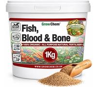 Grow Chem Fish Blood & Bone Fertiliser (1KG Bucket) All Purpose Plant Food