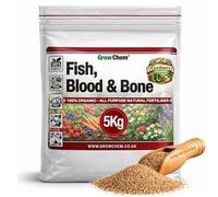 Grow Chem Fish Blood & Bone Fertiliser (5KG Bag) All Purpose Plant Food