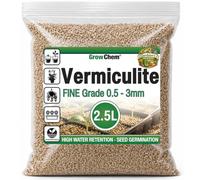 Grow Chem Vermiculite for Plants (2.5L Bag) FINE - Seed Starting & Soil Mix