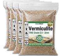 Grow Chem Vermiculite for Plants 20L(4x5L) FINE- Seed Starting & Soil Mixes