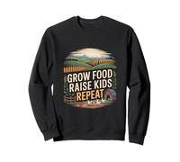 Grow Food Raise Kids Repeat Farming Life Sweatshirt