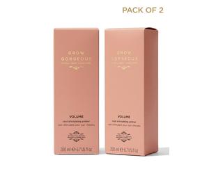 Grow Gorgeous Intelligent Haircare Volume Root Stimulating Primer 200ml Pack 2