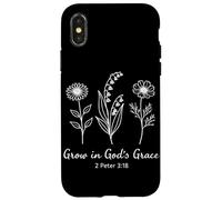 Grow In God's Grace 2 Peter 3:18 Christian Scripture Bible Case for iPhone X/XS