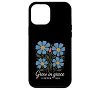 Grow In Grace Boho Floral 2 Peter 3:18 Verse Christian Case for iPhone 12 Pro Max