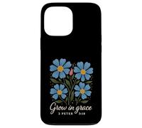 Grow In Grace Boho Floral 2 Peter 3:18 Verse Christian Case for iPhone 13 Pro Max