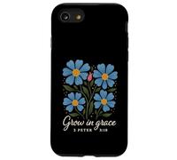 Grow In Grace Boho Floral 2 Peter 3:18 Verse Christian Case for iPhone SE (2020) / 7 / 8