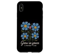 Grow In Grace Boho Floral 2 Peter 3:18 Verse Christian Case for iPhone XS Max