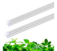 Grow Light, T8 LED Grow Light Bulbs for Indoor Plant, Energy Saving Gardening Accessories for Dark Room Hydroponic Systems Winter Greenhouse Office Garden Yard Apartment