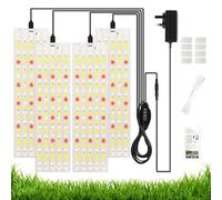Grow Lights for Indoor Plants, 2/3/4pcs 5000K Full Spectrum LED Plant Light, LEDs Plant Grow Light with Auto On/Off 3/9/12H Timer, 3 Modes, 10-Level Dimmable, Use for Indoor Growth 3PCS