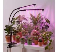 Grow Lights for Indoor Plants, 2 Heads Full Spectrum with 40 LED Clip | H HNMA HN -Flexible Gooseneck Light, 3/9/12H Auto Timer, 3 Modes, 10 Levels of Dimming, led grow lights for tomato lamp