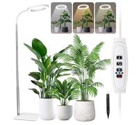 Grow Lights for Indoor Plants - Full Spectrum LED Plant Growing Light with 3H/9H/12H Auto Timer, Height Adjustable 40-170cm, 3 Color Modes, 10 Dimming - Sun Lamp for Large Tall Small Plant- White