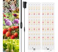 Grow Lights for Indoor Plants,LED Growing Light Strip,2 Pcs Seedling Grows Light, 270 LEDs Full Spectrum Growing Lights,10 Level of Brightness Plant Lighting with 3/9/12H Timer(2pcs)