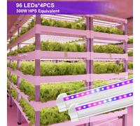 Grow Lights for Indoor Plants, Wolezek 2FT T8 Full Spectrum Led Grow Light, with