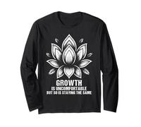 Grow Mindset Motivational Positive Thinking Quotes Long Sleeve T-Shirt