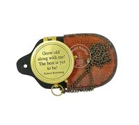 Grow Old Along with Me Anniversary Compass Gift for Him or Her, Romantic Gift Ideas for Husband or Wife, 50th Wedding Anniversary Decorations, Our Wedding for Men