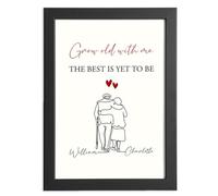 Grow Old with Me, The Best Is Yet to Be Romantic Personalised Gift for Her, Him, Couples on Valentine's Day, Anniversaries, Birthdays, Christmas, Wedding From Wife, Husband, Boyfriend, Girlfriend