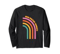 grow positive thoughts happy daisy spring summer 70's style Long Sleeve T-Shirt