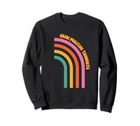 grow positive thoughts happy daisy spring summer 70's style Sweatshirt