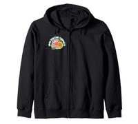 grow positive thoughts happy daisy spring summer 70's style Zip Hoodie