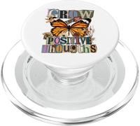 Grow Positive Thoughts Monarch Butterfly Collage Design PopSockets PopGrip for MagSafe