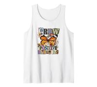 Grow Positive Thoughts Monarch Butterfly Collage Design Tank Top