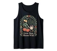 Grow Slow Bloom Wild Garden Botanical Cottagecore Tank Top