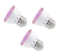 Grow Spot Light Bulb, LED Grow Light PAR16 Mini Bulb, Full Spectrum Grow Light for Indoor Plants, 50W Equivalent Plant Light Bulbs E27 Base, 5W Grow Lights for Indoor Plants, Seed Starting, 3 Pack