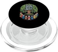 Grow Strong and Brave Woodland Animals Cute Inspirational PopSockets PopGrip for MagSafe
