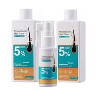 Grow Strong Shampoo and Conditioner Set and Leave in Cream, Keratin Scalp Health Moisturizer, Follicle Repair Care, Volume Boost Formula, Reduce Hair Loss, Strengthen and Thicken Hair (3PC)