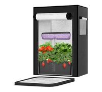 Grow Tent with Observation Window, Removable Floor Tray- Small Grow Tent for Aerogarden Hydroponic Grow System-Blocks Excess Glare & Keep Your Pets Away from Your Plants