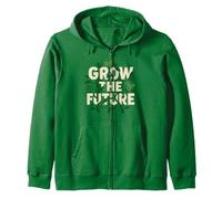 Grow The Future Botanical Nature Zip Hoodie