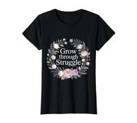 Grow Through Struggle Pain Challenge |- Value Graphic T-Shirt, Women, Black, XS
