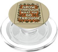 Grow Through What You Go Through Floral Design PopSockets PopGrip for MagSafe