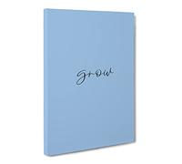 Grow Typography Quote Canvas Print | Gallery Wrapped 30mm Frame Wall Art | 20x14 inches | Ready to Hang | Modern Typography Picture | Living Room Bedroom Lounge Office