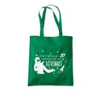 Grow Up to be a Astronaut Tote Shopping Bag 10 Litres Capacity 42 x 38cm