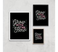 Grow With The Flow Giclee Art Print - A2 - White Frame