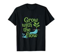 Grow With the Flow Plant Parent Garden Graphic T-Shirt