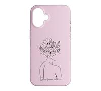 Grow Within Floral Mental Health inspirational Case for iPhone 16