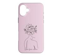 Grow Within Floral Mental Health inspirational Case for iPhone 16 Plus