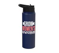 Grow Women's Wrestling Stainless Steel Insulated Water Bottle