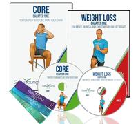 Grow Young Fitness Senior Exercise Combo - Senior Fitness Plan with Chapter 1 Core DVD, Chapter 1 Cardio DVD, & Exercise Bands