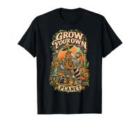 Grow Your Own Planet Alien Gardener Cosmic Gardening Value Graphic T-Shirt