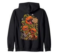 Grow Your Own Snacks Carnivorous Pumpkin Garden Halloween Zip Hoodie