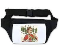 Grow Your Own Weed and Harvest Good Times Funny Poster Waist Bag Fanny Pack White