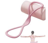 Growalleter 8 Shaped Resistance Band - Figure 8 Exercise Bands for Women & Men, Portable Full-Body Workout Band for Arms, Hips, Chest - Home, Travel, Office Fitness (Pink)