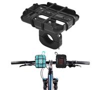 Growalleter Bike Speaker Mount for JBL GO 5/4/3 Bluetooth Speakers, Secure Grip for Handlebar 25-32mm, Easy Installation with Horizontal Vertical Adjustment for Outdoor Cycling MTB E-Bike