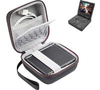 Growalleter Carrying Case for Anbernic RG35XXSP Flip/ RG35XXSP Handheld Game Console, Protective Storage Bag with Shock Absorbing, RG35XXSP Game Console Case Interior Accessory Pocket